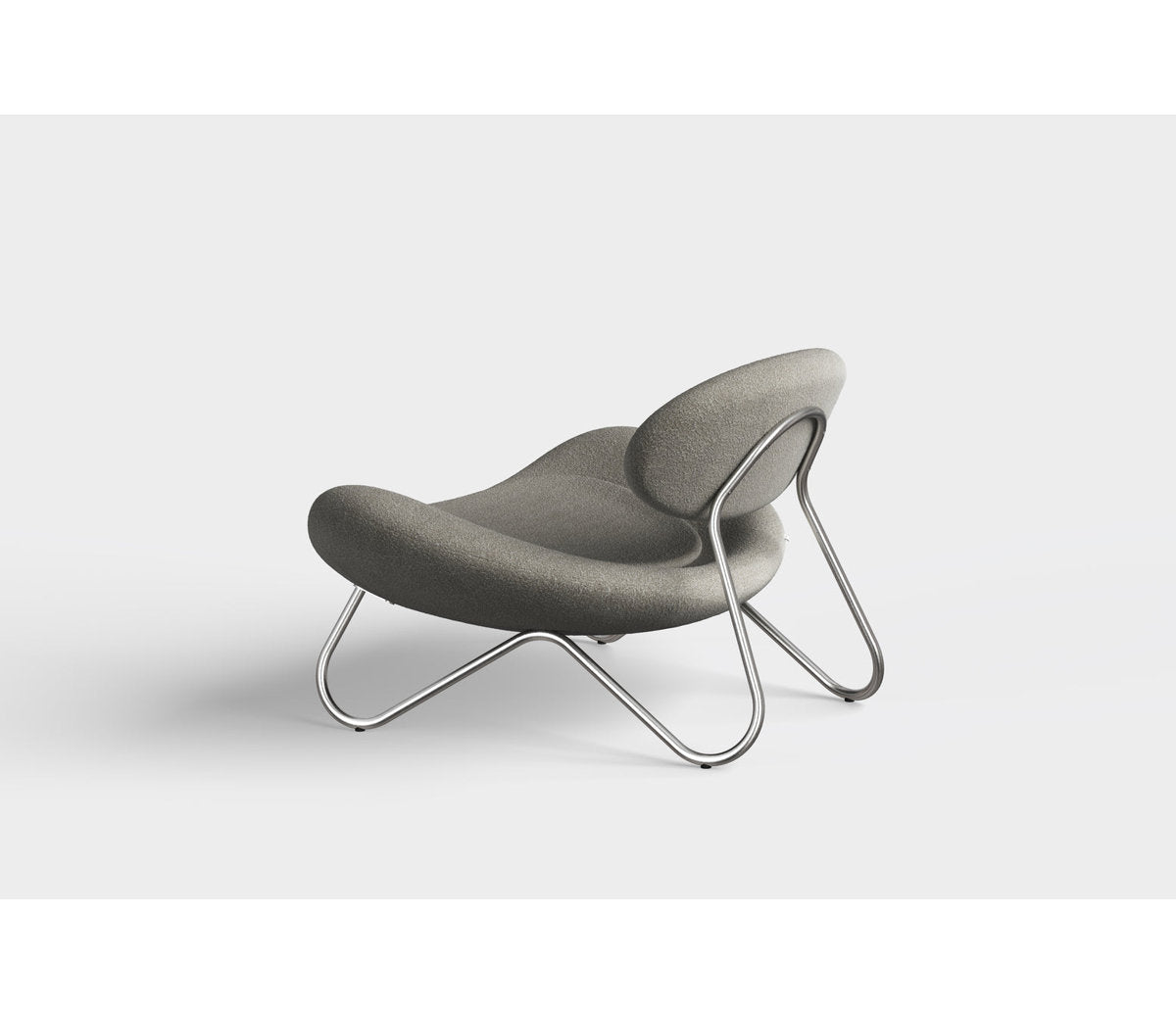 Meadow Lounge Chair, Black Painted Steel Frame