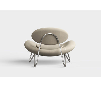 Meadow Lounge Chair, Black Painted Steel Frame