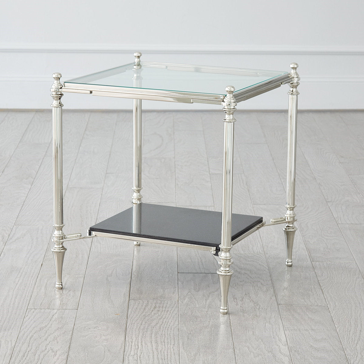 Medford Glass End Table
