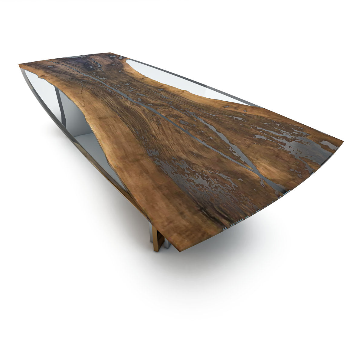 Meliades Walnut Wood Dining Table
