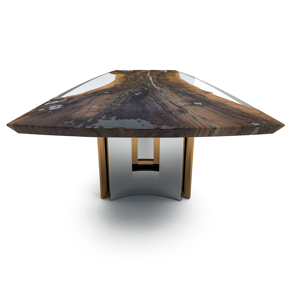 Meliades Walnut Wood Dining Table