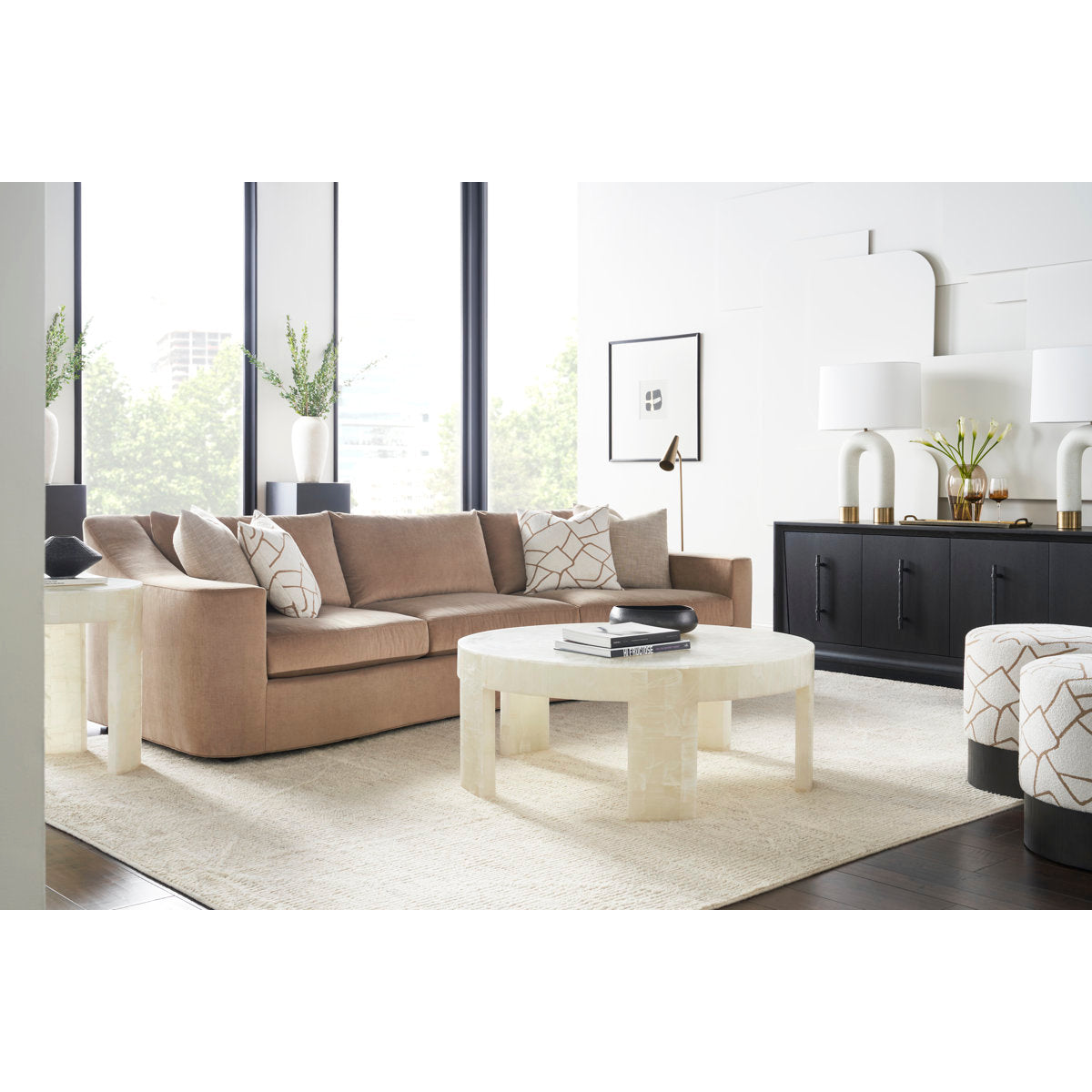 Meridian Round Cocktail Table