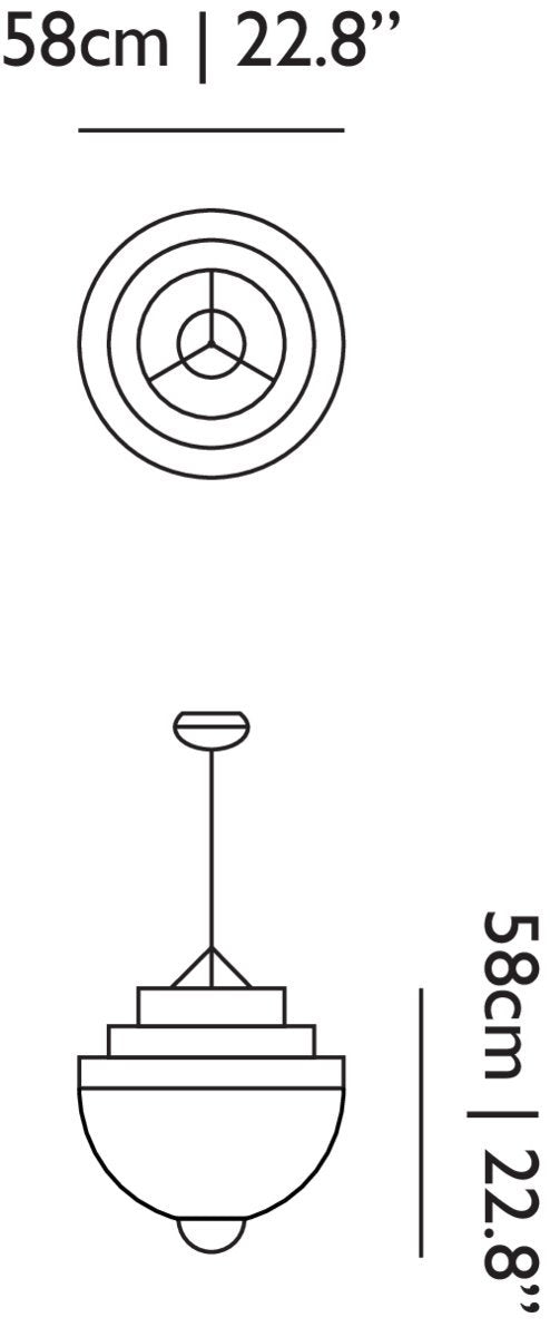 Meshmatics 1 - Light LED Chandelier