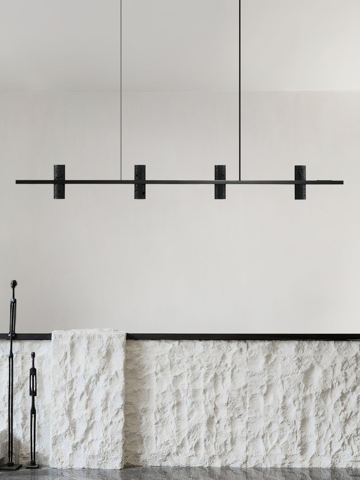 Travertine Parallel Chandelier