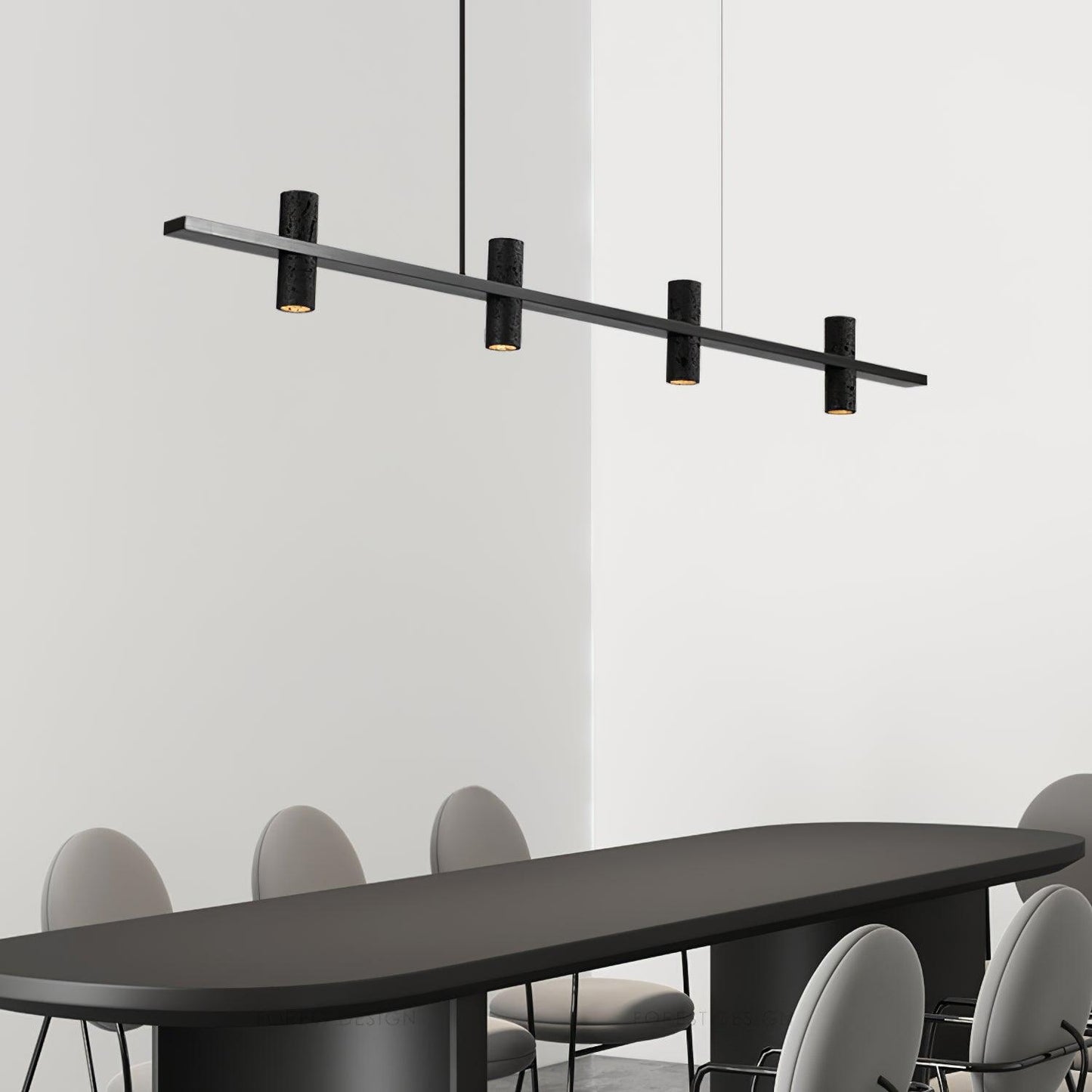 Travertine Parallel Chandelier