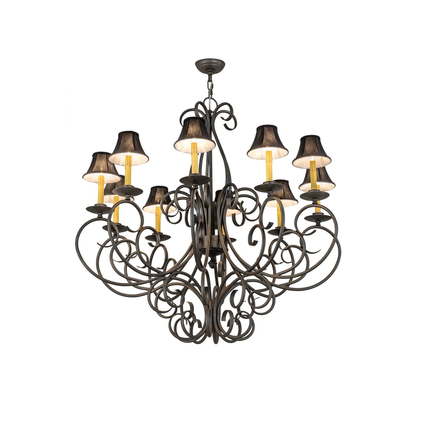 Meyda Lighting 42 Inch 10 Light Semi Flush Mount Cp248015