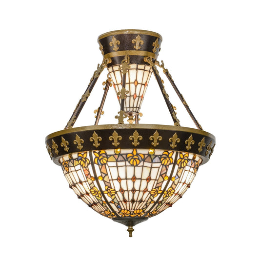 Meyda Lighting 19 Inch 4 Light Semi Flush Mount Cp249065