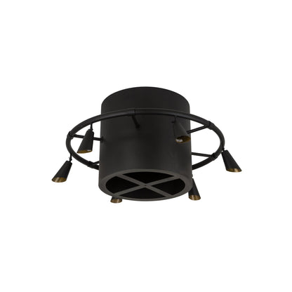 Meyda Lighting Column Surround 59 Inch 6 Light Semi Flush Mount Cp779938