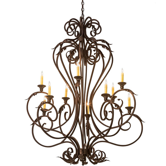 Meyda Lighting 48 Inch 10 Light Semi Flush Mount Cp252492
