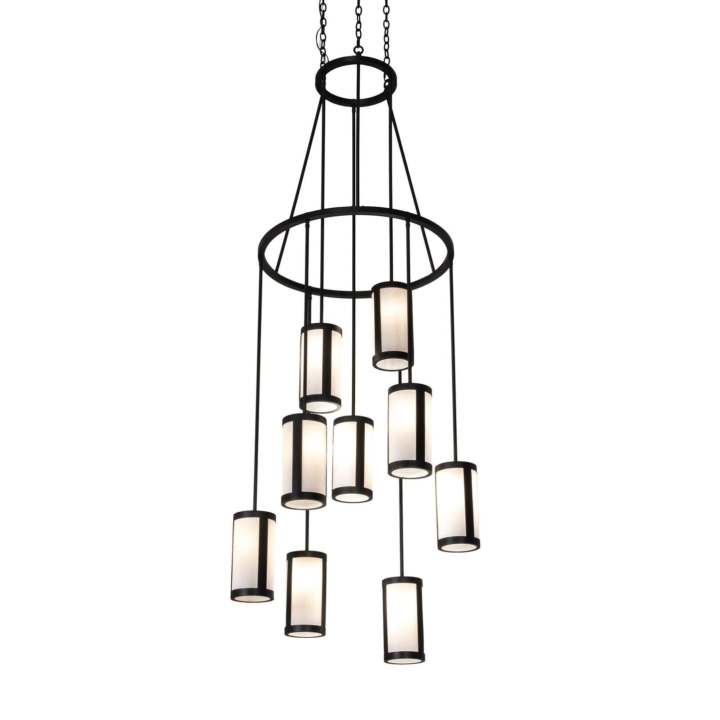 Meyda Lighting Cartier 35 Inch 3 Light Chandelier Cp744590