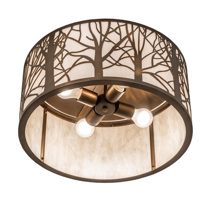 Meyda Lighting Branches 20 Inch 4 Light Flush Mount Cp779911