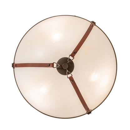 Meyda Lighting Saddle Strap 22 Inch 3 Light Led Semi Flush Mount Cp780141