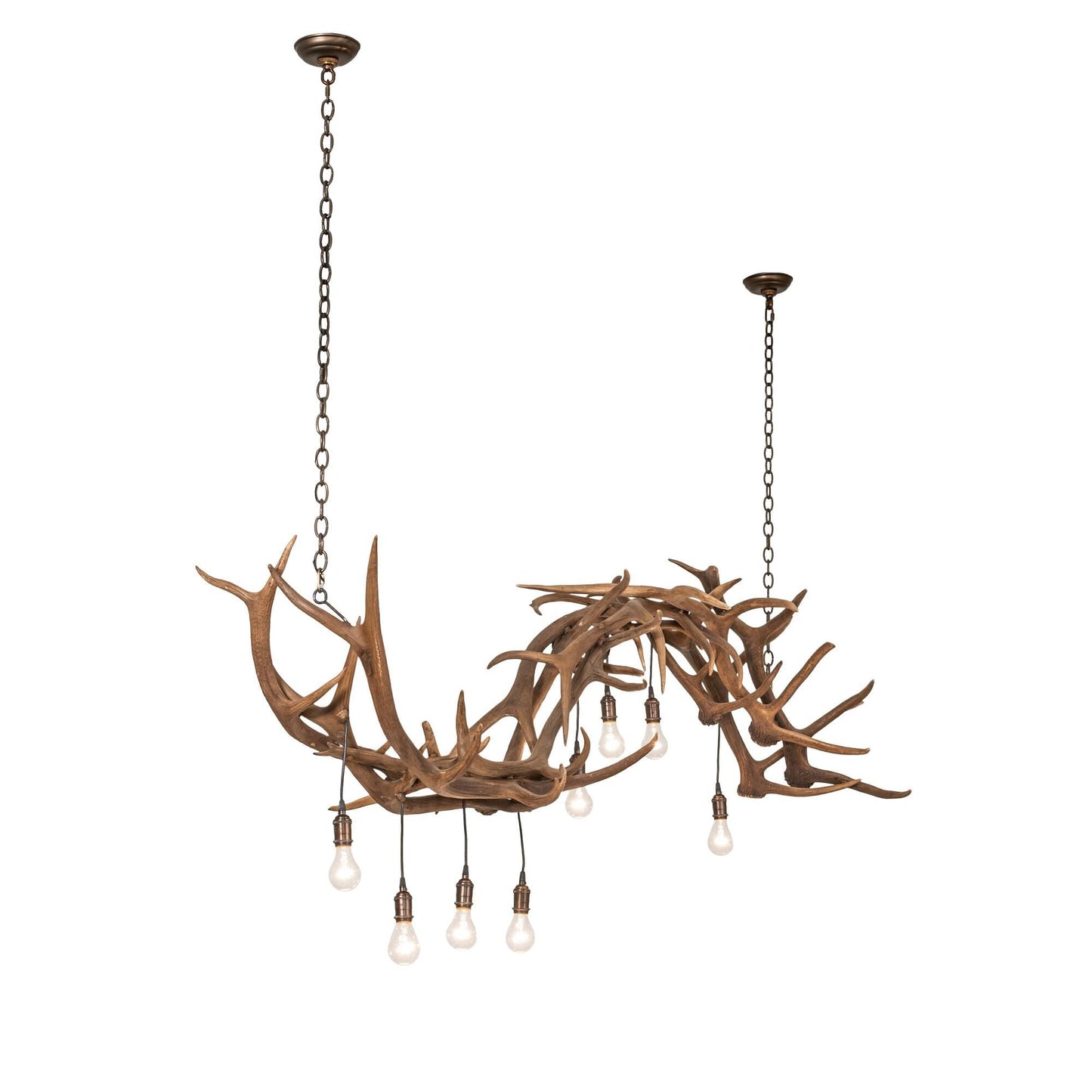 Meyda Lighting Antlers 74 Inch 8 Light Linear Suspension Light Cp779783