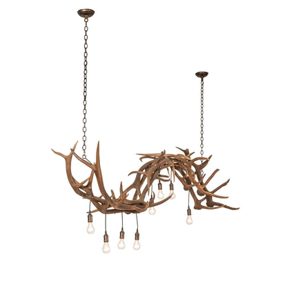 Meyda Lighting Antlers 74 Inch 8 Light Linear Suspension Light Cp779783