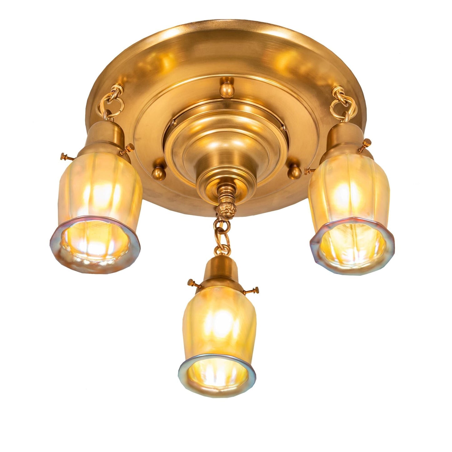 Meyda Lighting Revival 18 Inch 3 Light Flush Mount Cp779916
