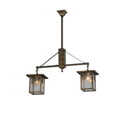 Meyda Lighting Hyde Park 35 Inch 2 Light Linear Suspension Light Cp780055