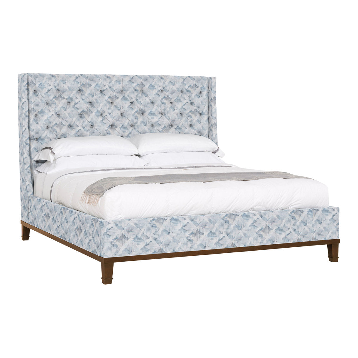 Michael Weiss California King Tufted Upholstered Panel Bed