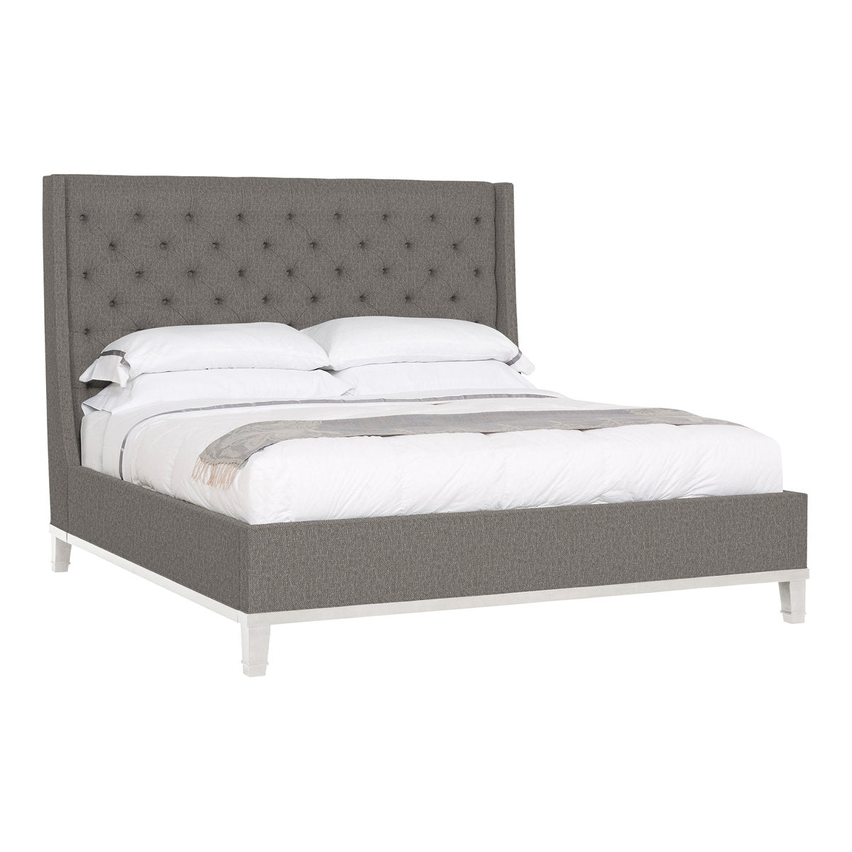 Michael Weiss California King Tufted Upholstered Panel Bed
