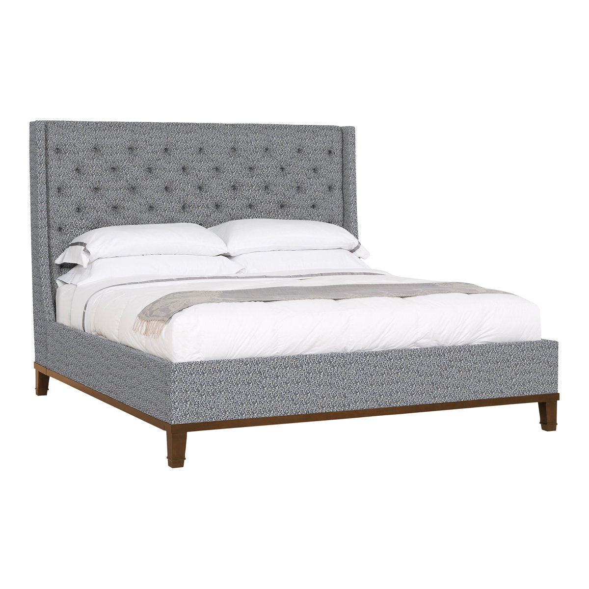 Michael Weiss California King Tufted Upholstered Panel Bed