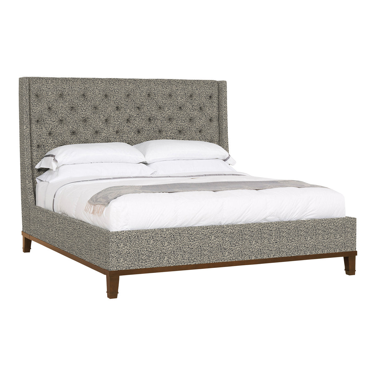 Michael Weiss California King Tufted Upholstered Panel Bed