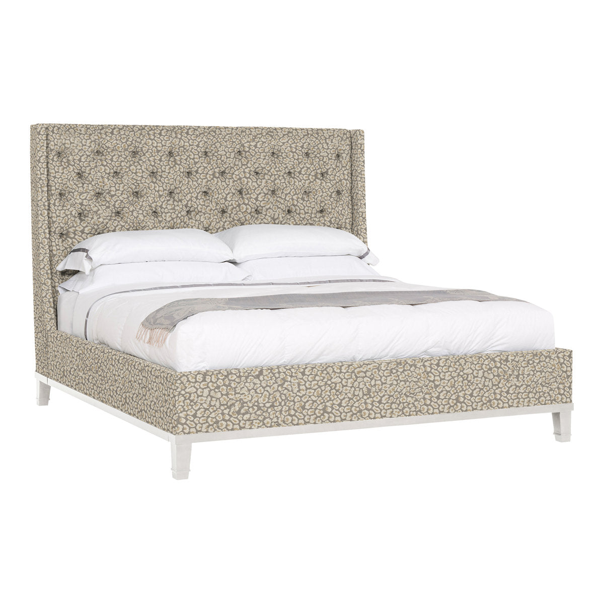 Michael Weiss California King Tufted Upholstered Panel Bed