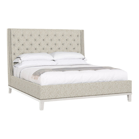 Michael Weiss California King Tufted Upholstered Panel Bed
