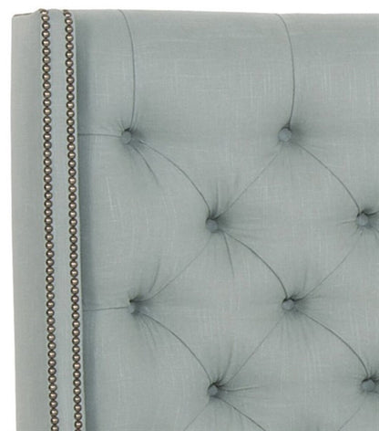 Michael Weiss King Tufted Upholstered Low Profile Panel Bed