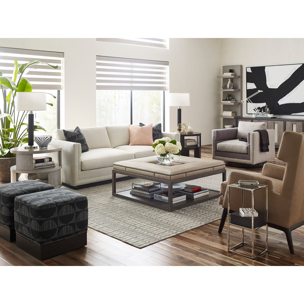 Michael Weiss Mulligan 20" Wide Square Cube Ottoman