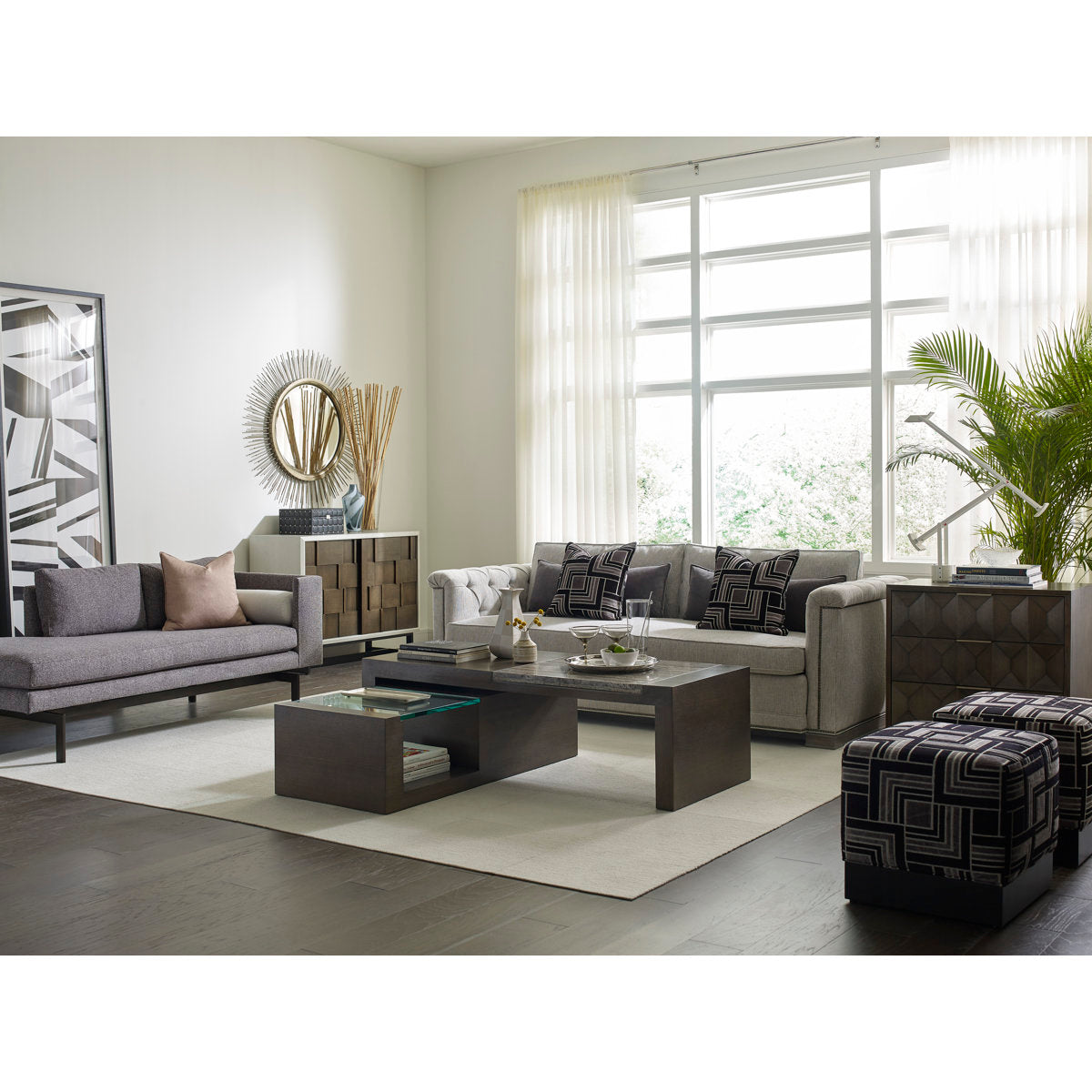 Michael Weiss Mulligan 20" Wide Square Cube Ottoman