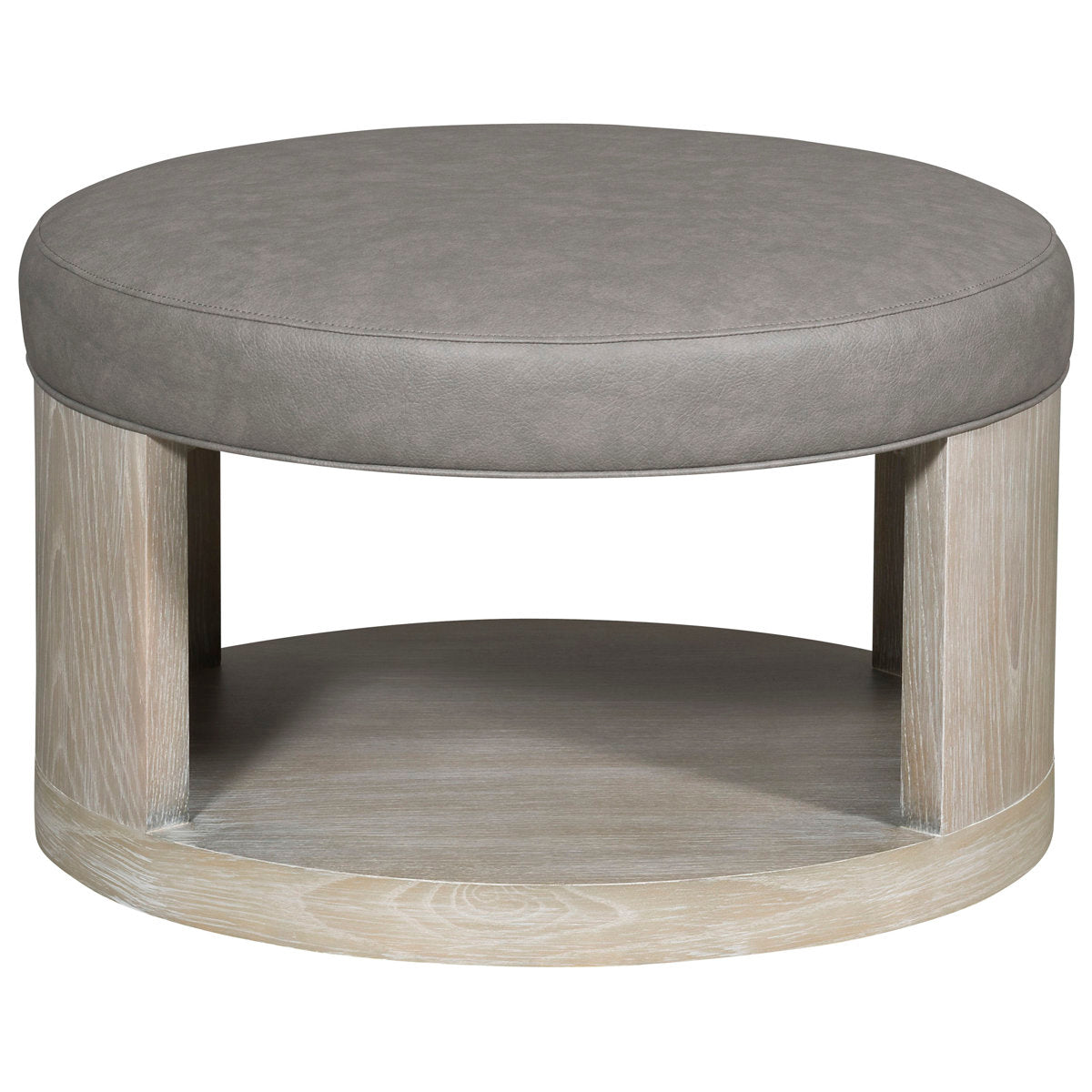 Michael Weiss Sweetbriar 28.5" Wide Round Cocktail Ottoman with Storage