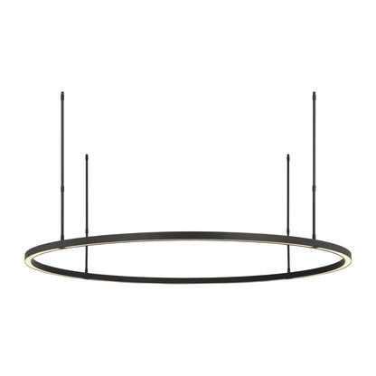 Mick De Giulio Stagger X-Large Ring Chandelier in Nightshade Black with Acrylic shade