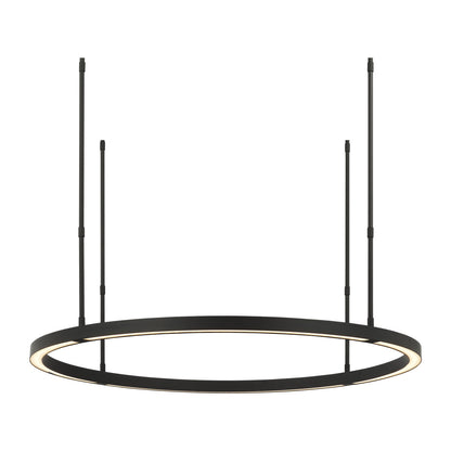 Mick De Giulio Stagger X-Large Ring Chandelier in Nightshade Black with Acrylic shade