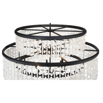 Minka Lavery Shimmering Elegance - 12 Light Chandelier In Sand Coal Finish