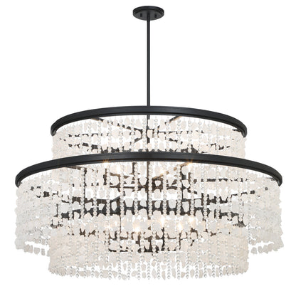 Minka Lavery Shimmering Elegance - 12 Light Chandelier In Sand Coal Finish