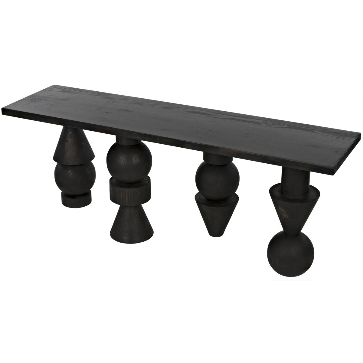 Moai 82'' W Solid Wood Console Table