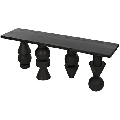 Moai 82'' W Solid Wood Console Table