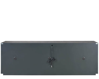 Modern Nova 96" Wide Smoked Gold Dark Oak Credenza