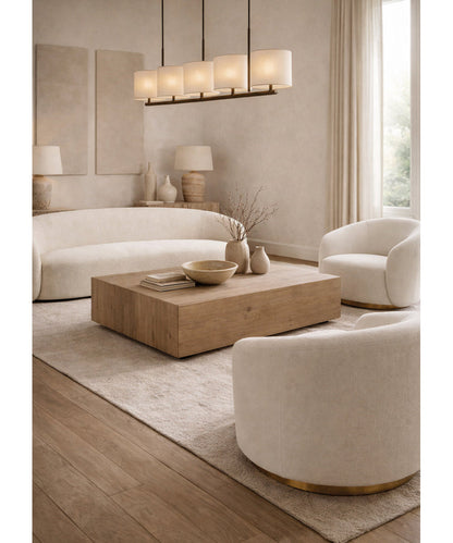 Modern Off White Curved Sofa | OROA Dove