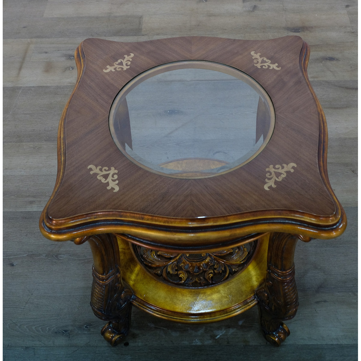 Modigliani Glass End Table