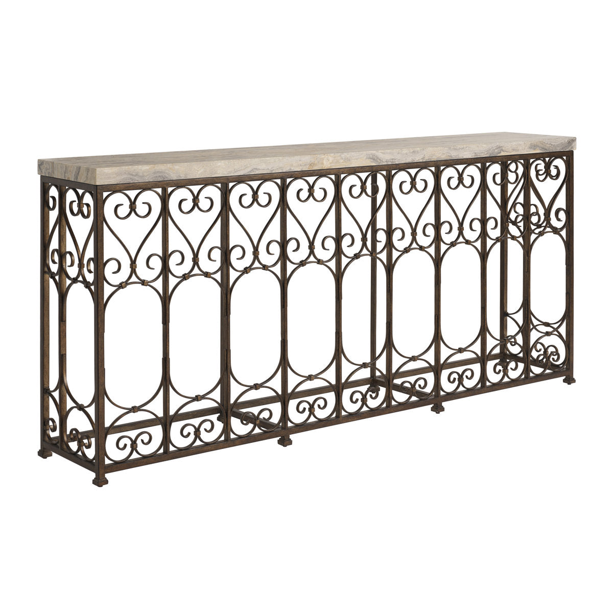 Montecito 74'' W Stone Console Table