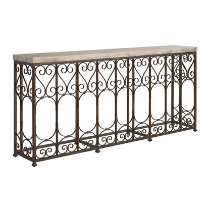 Montecito 74'' W Stone Console Table