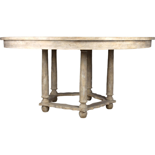 Moorish Round Solid Wood Dining Table