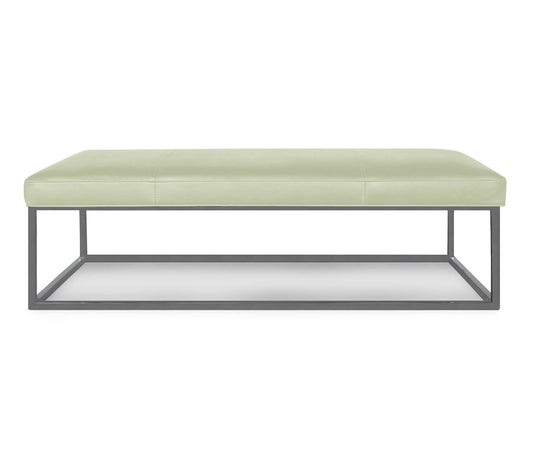 Morgan Leather Ottoman