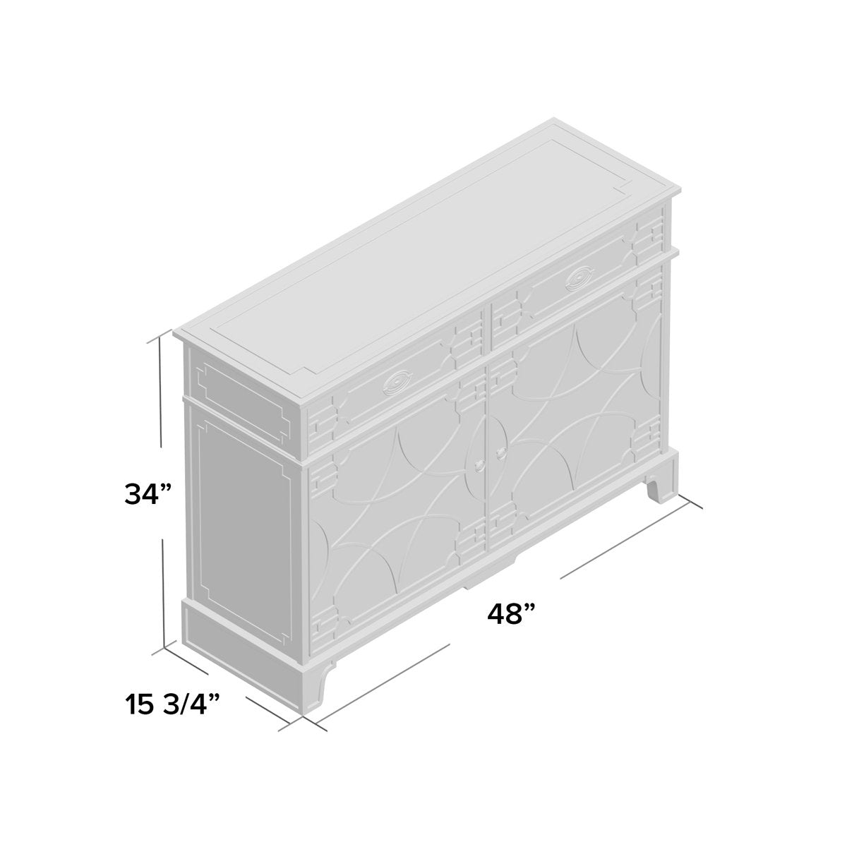 Morning Room 48'' W Solid Wood Server