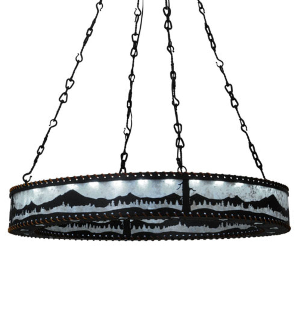 Mountain Range 36 - Light LED Chandelier