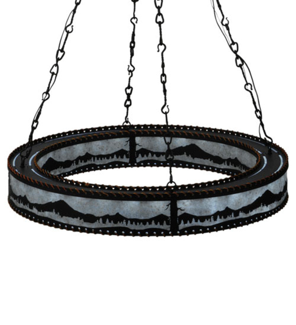 Mountain Range 36 - Light LED Chandelier