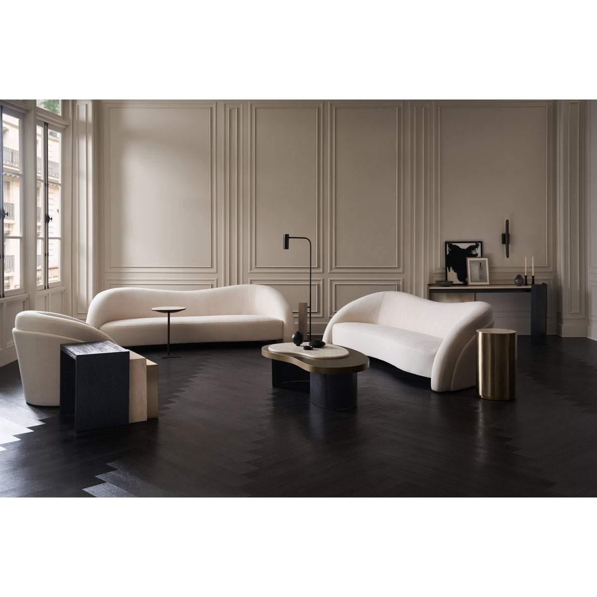 Movement 68'' W Stone Console Table