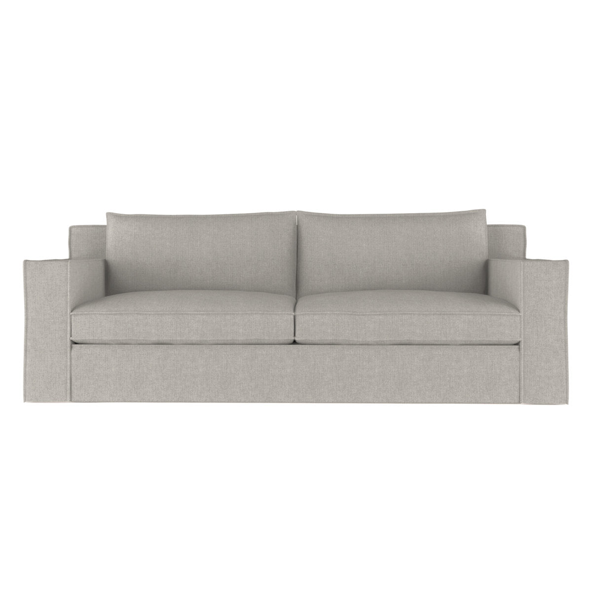 Mulberry Square Track-Arm Extra Long Sofa with Flange Seam