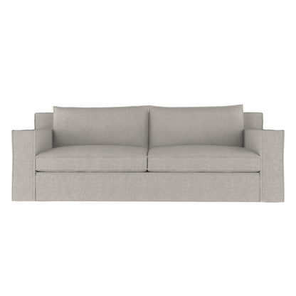 Mulberry Square Track-Arm Extra Long Sofa with Flange Seam