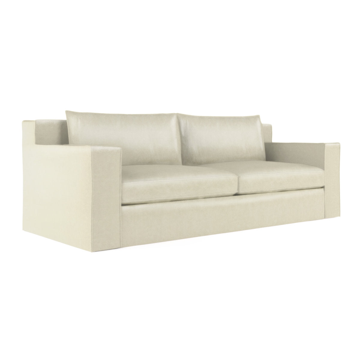 Mulberry Square Track-Arm Extra Long Sofa with Flange Seam